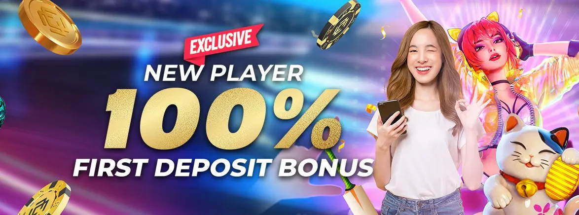 100% First Deposit Bonus 300 PHP