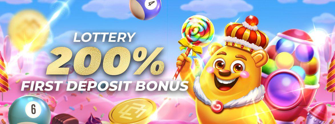 Lottery Games 200% First Deposit Bonus