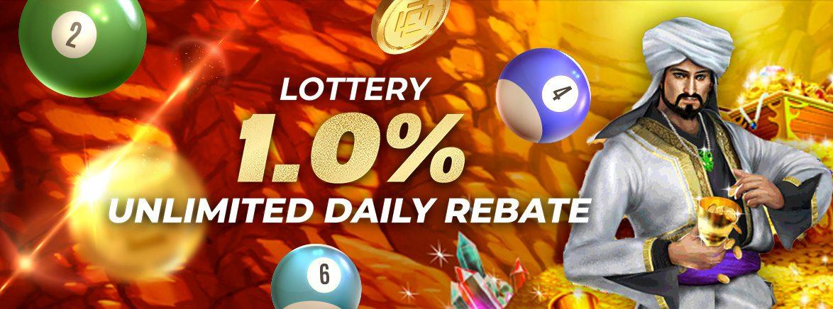 Lottery 1% Unlimited Daily Rebate